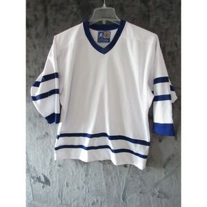 Starter Toronto Maple Leafs NHL Jersey Men's L XL White Blue V-Neck Ice Hockey